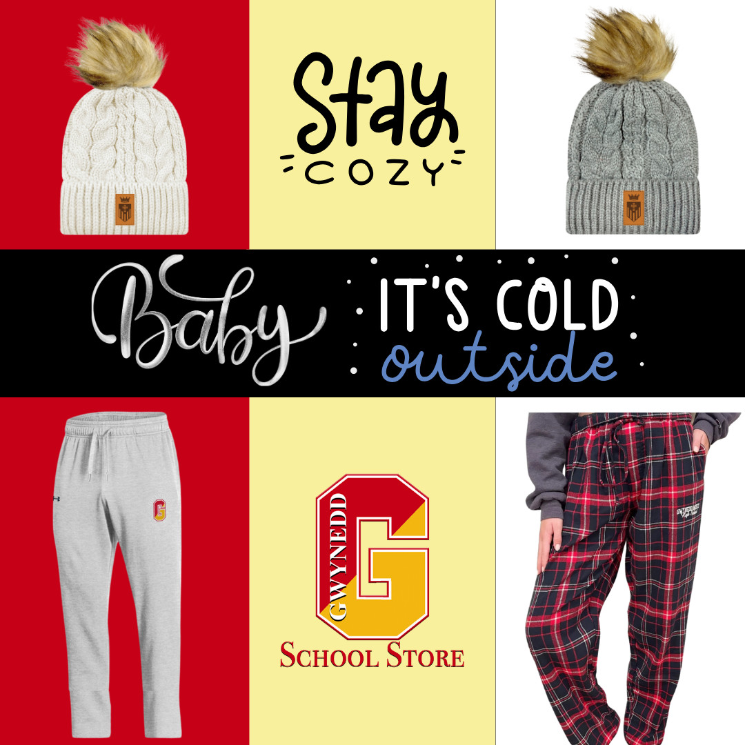 Just in time for this frigid weather, the school store has brand new, super cozy, fleece-lined winter hats (and lots of other comfy items)!

AND the school store is on Instagram! Stay "in-the-know" by following @gmahs_schoolstore.