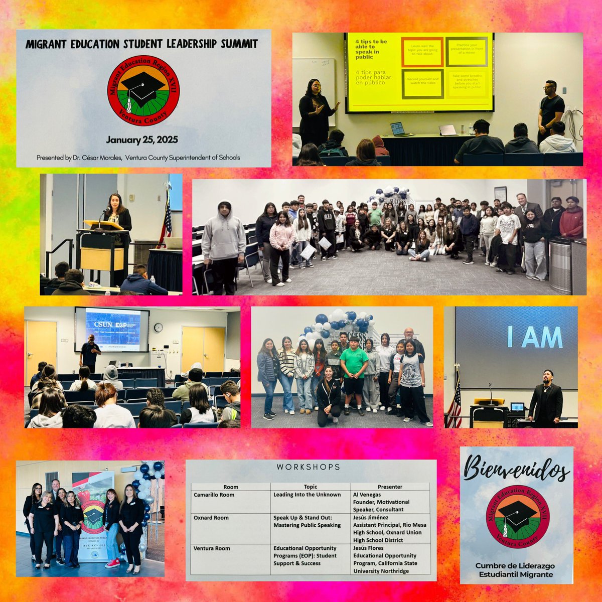 Thank you to our eductional partners CSUN, Coach Al, OUHSD, Supervisor Lopez, and our VC LEAs for uplifting our students at the Migrant Education Student Leadership Summit! <a href="/VenturaCOE/">Ventura Co Ofc of Ed</a> <a href="/CountyVentura/">County of Ventura</a> <a href="/805ELAdvocates/">805 EL Advocates</a> <a href="/USCRaceEquity/">USC Race and Equity</a>