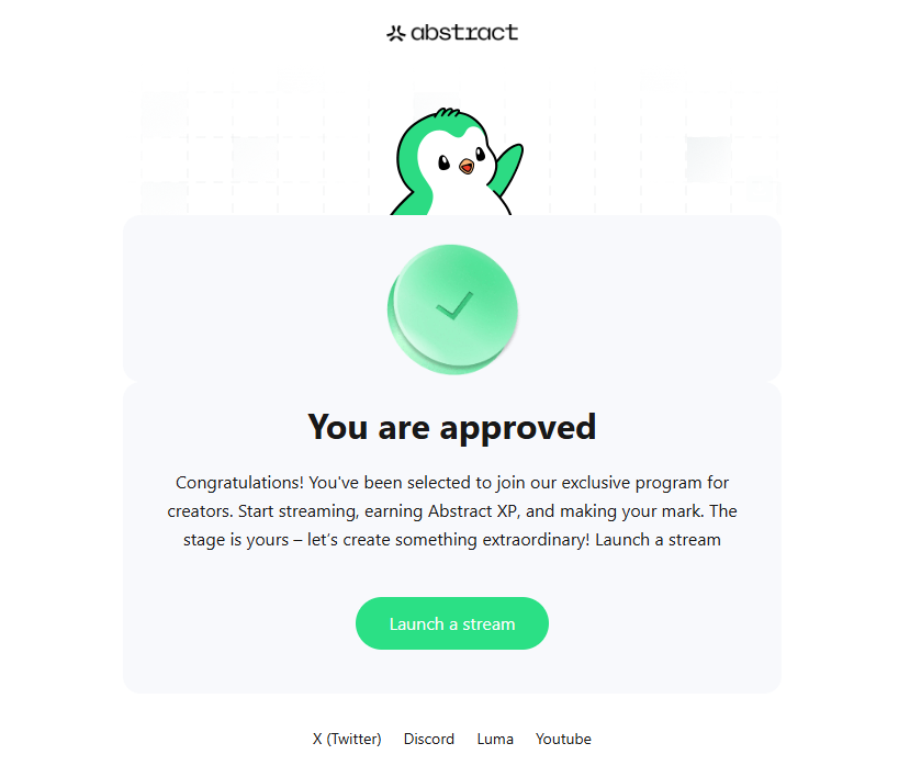 PudgyPops777's tweet photo. WE ARE MF IN THERE BOYS 👏

Expect banger after bangerrr coming to the @AbstractChain streaming platform ✳️

will make the @pudgypenguins community proud! https://t.co/oabX00xy0D