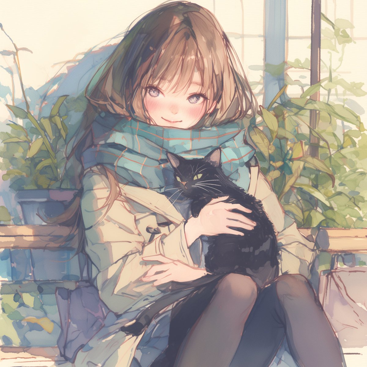 「」|黒猫さん🐈‍⬛のイラスト