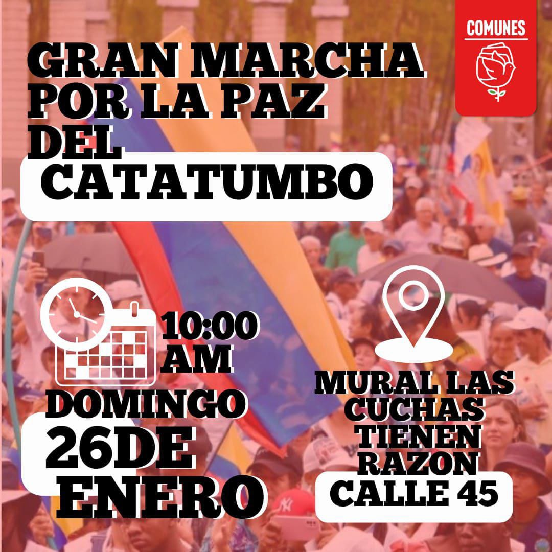 MahilynRusinque's tweet photo. La paz es un derecho humano fundamental. ¡Exigimos paz para el Catatumbo! Únete a la Gran Movilización el 26 de enero de 2025, 10:00 am, calle 45. #SOSCatatumbo #DerechosHumanos #partidocomunes https://t.co/2tw4jPByqz