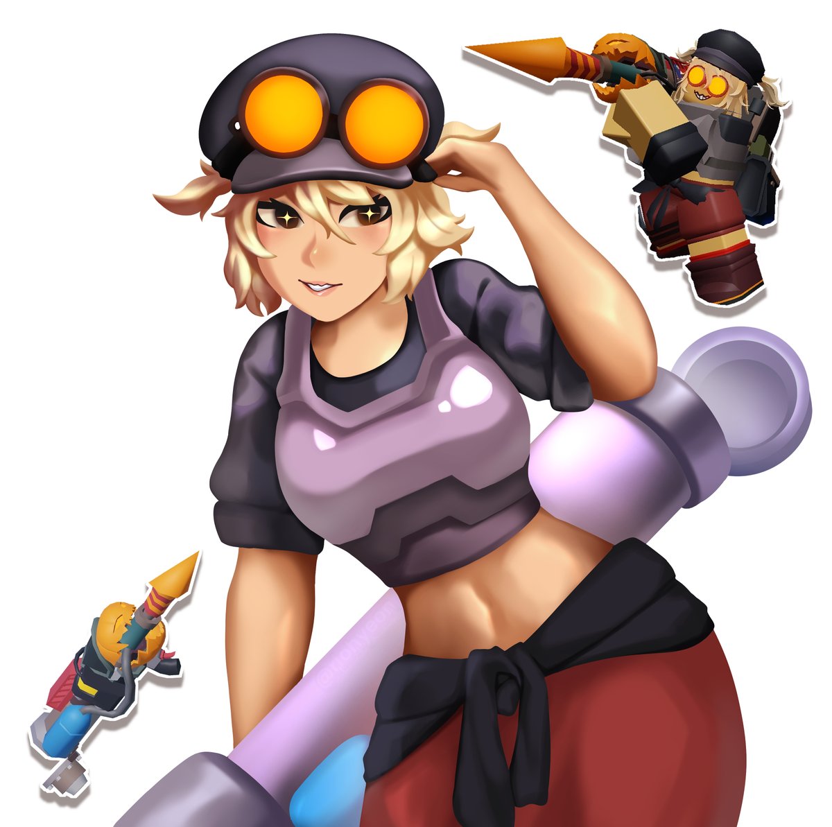 riohyeon's tweet photo. here's the white background version of hallow punk
#towerdefensesimulator #robloxart https://t.co/Kx13TwHk1s