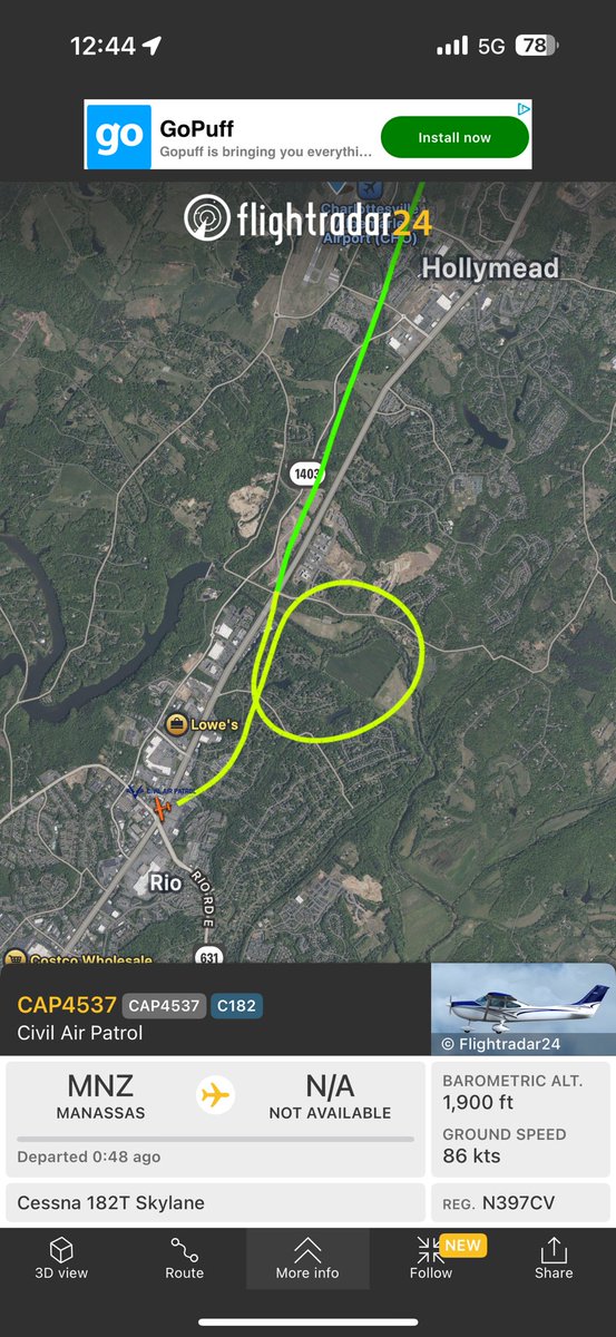 SternfeldJosh's tweet photo. @PennsyltuckyLib @SquawkAlert Civil air is on scene https://t.co/Ne4tZqv1v5