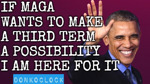donkoclock's tweet photo. Drop a 💙 if you would support a 3rd Obama Presidency! https://t.co/H8lDMkZCld