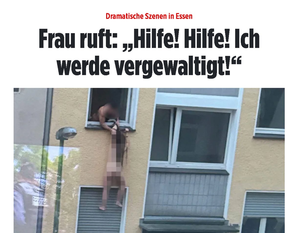 WIEDER IM MIGRANTEN * #NRW 
ES WIRD KRANKER! 

SELBST UNKENNTLICH GEMACHT SIEHT MAN WELCHE KLIENTEL GERADE DIESE FRAU VERSUCHT ZU VERGEWALTIGEN!  

Ein mutiger Zeuge fängt sie auf der Straße auf und verhinderte Schlimmeres. 

#Essen 
#deswegenAfD 
#b2501