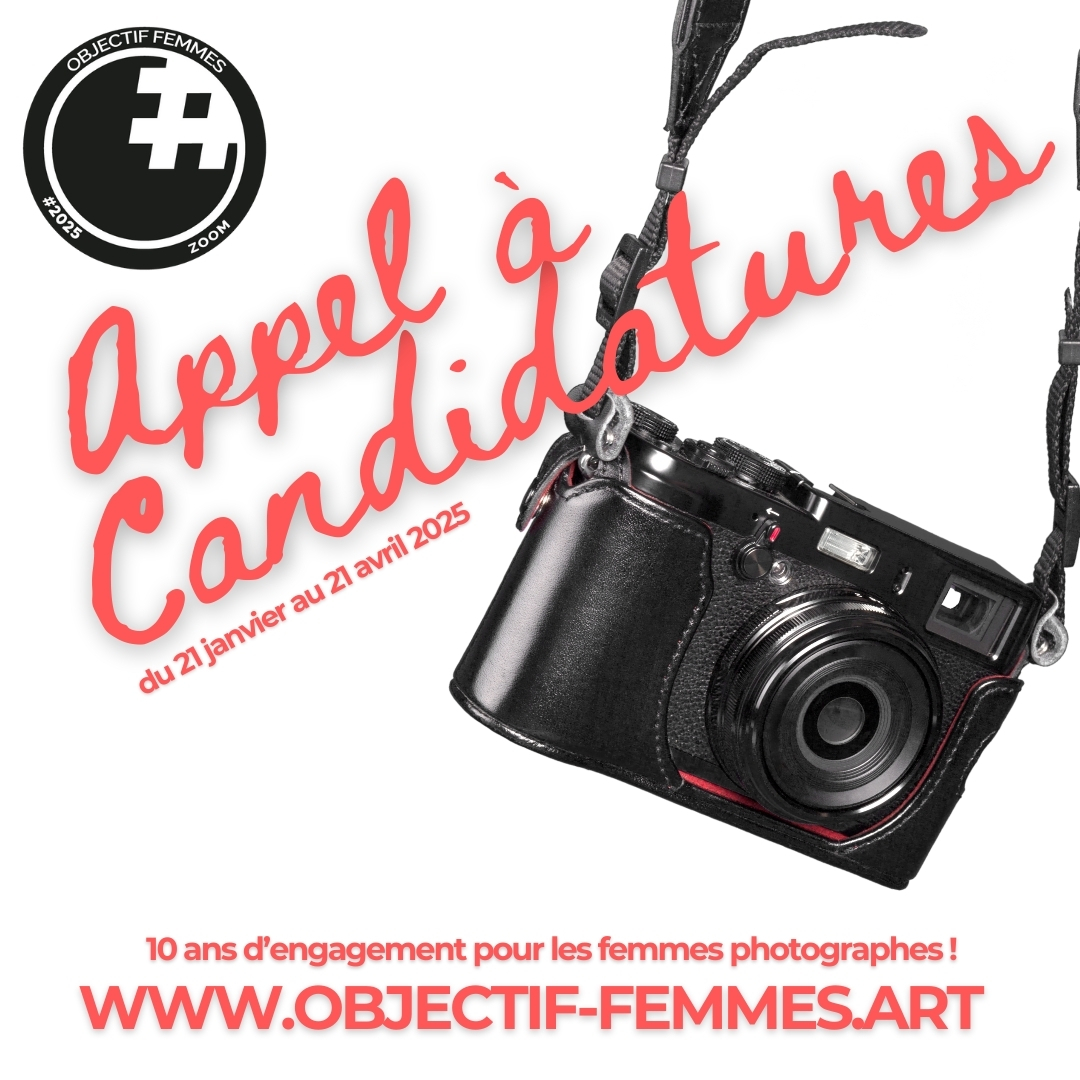 Vous êtes une femme photographe, ? Postuler d'ores et déjà à l'appel à candidatures du Festival Objectif FEMMES objectif-femmes.art
Les sélectionnées exposeront à la <a href="/Mairie9Paris/">Mairie du 9e Paris</a> en novembre 2025.
A vite !