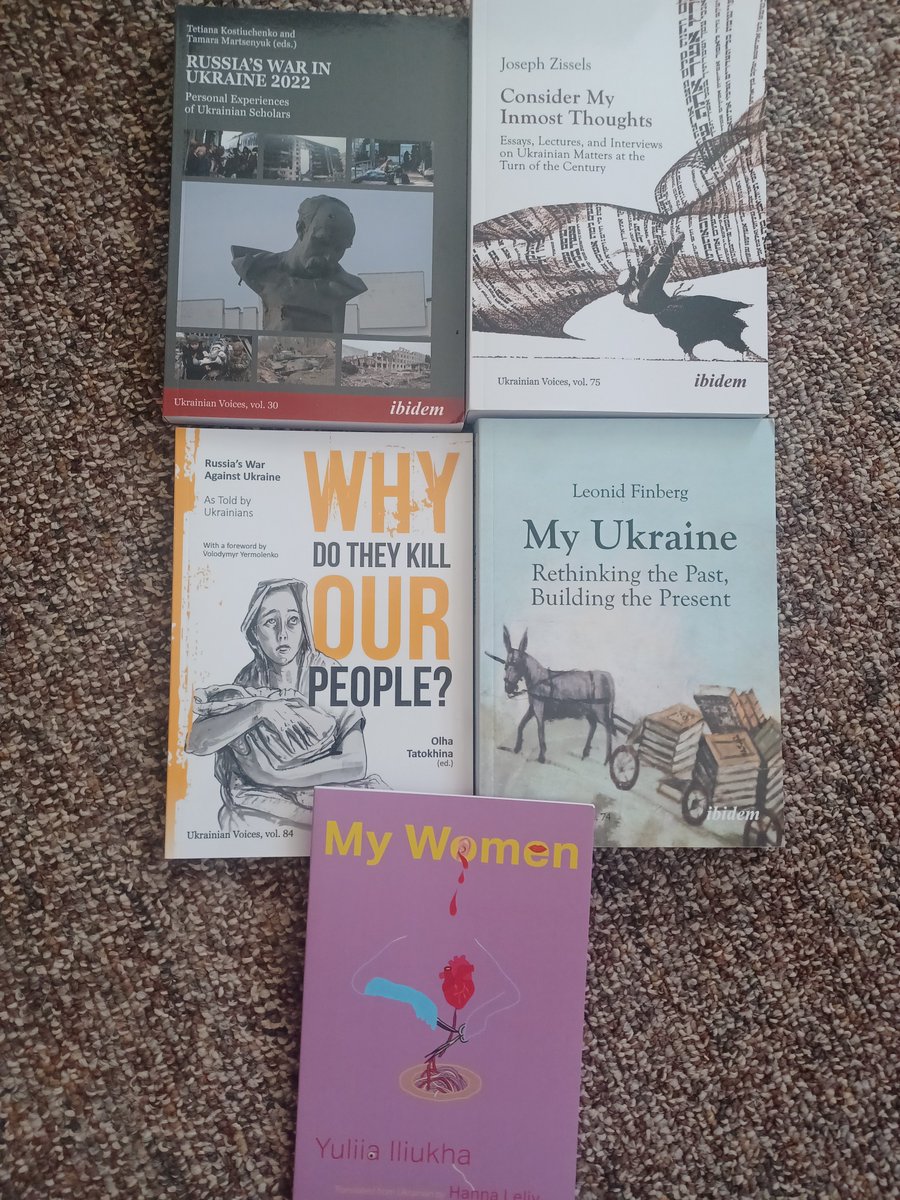 NYurtsaba's tweet photo. Today's #bookmail! All Ukrainian works from @ibidem11 and Itasca Books. Keep an eye on my profile for links, reviews, and more info about these titles! https://t.co/Hh3ZXQpjpE