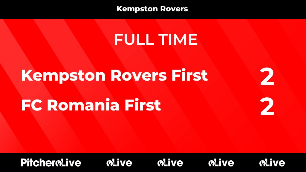 Kempston_Rovers's tweet photo. FULL TIME: Kempston Rovers First 2 - 2 FC Romania First
#KEMFCR #Pitchero
https://t.co/EXKJlqS1ff https://t.co/O4FHjRe4qb