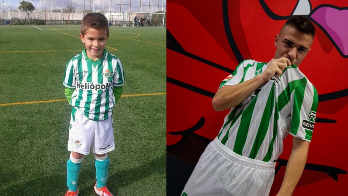 tjcope's tweet photo. 🤩 @10Pablogarciia ha hecho historia

👏 Se ha convertido en el primer futbolista del @RealBetis que comienza en prebenjamines y llega a debutar con el  primer equipo https://t.co/YqUevfmdR8