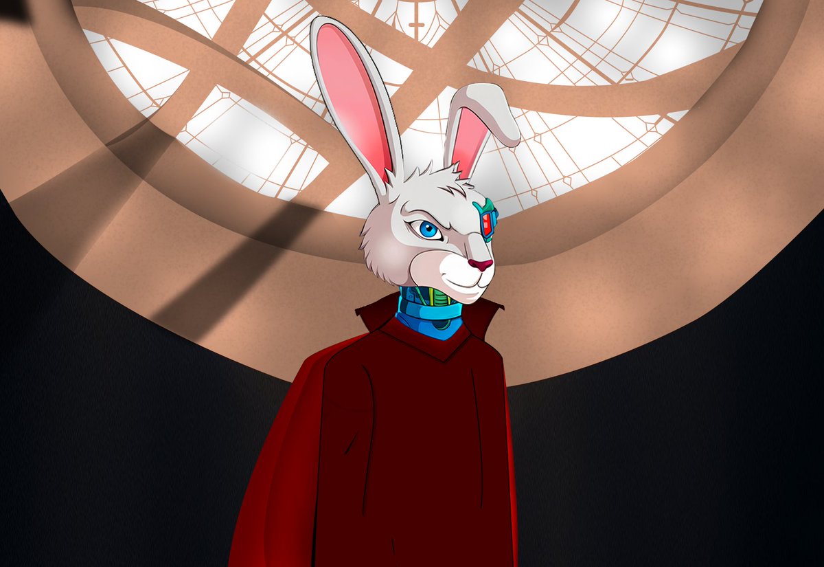 This is my fourth design, Doctor Strange resting at home.
<a href="/MegaRabbitNFT/">MegaRabbit</a> @megaeth_labs