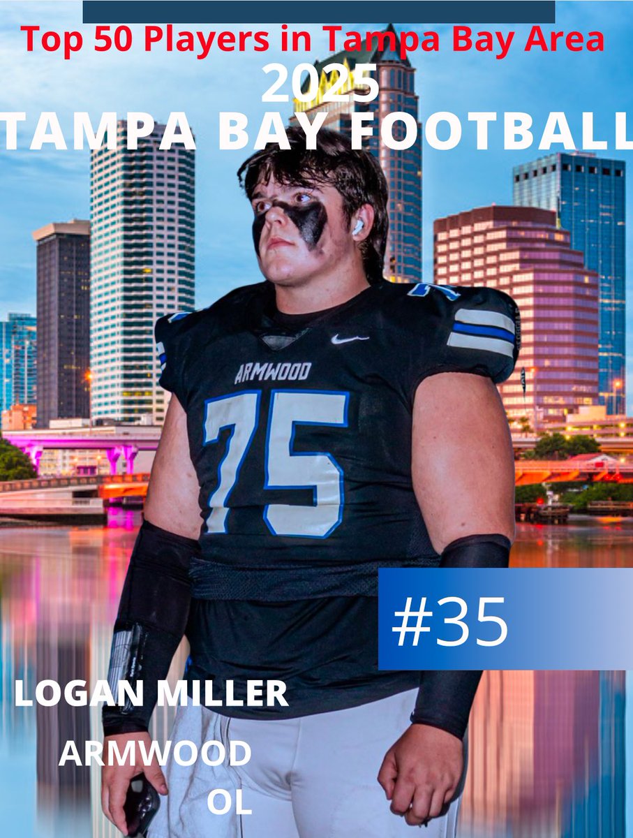 Tampa Bay Football (@tampafootballfl) on Twitter photo Massive and mean. High motor and uses body really well to get to the second level. <a href="/Loganmiller_75/">Logan Miller</a> <a href="/ArmwoodFTBL/">Armwood Football</a> Massive and mean. High motor and uses body really well to get to the second level. <a href="/Loganmiller_75/">Logan Miller</a> <a href="/ArmwoodFTBL/">Armwood Football</a>