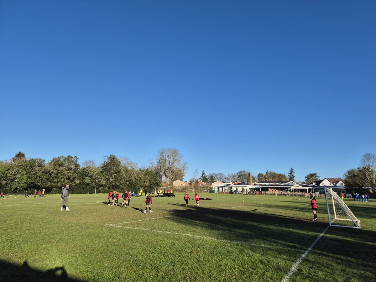 It's been a lovely day for football! 8 wins, 2 draws, 1 loss and a P-P across the girls section; good times had by all &amp; 128 girls representing the red &amp; black brilliantly. The Ladies are at home tomorrow with a 2pm kick off, so get down to support and see if they can top it off!