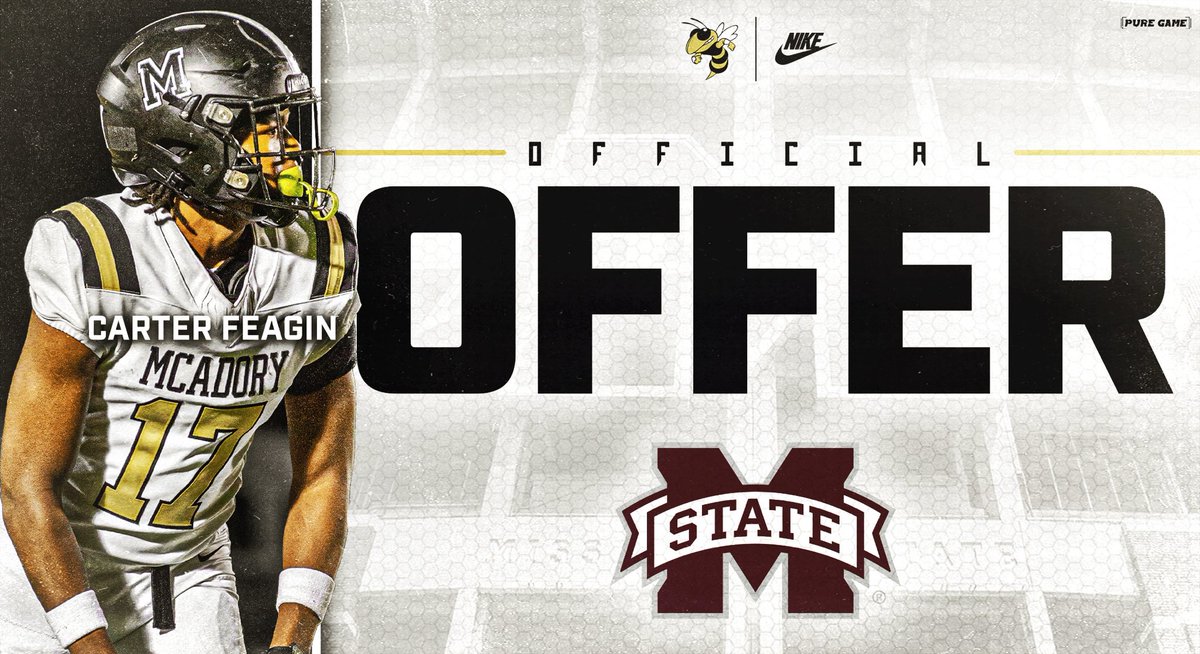 McAdory Football (@mcadoryfb) on Twitter photo Congratulations to Carter Feagin <a href="/carterfeagin__/">⭐️ Carter Feagin</a> on picking up an offer from Mississippi State University!
#SWARM! J.A.C.K.E.T.S!
<a href="/McAdoryRecruit/">McAdory Football Recruiting</a> Congratulations to Carter Feagin <a href="/carterfeagin__/">⭐️ Carter Feagin</a> on picking up an offer from Mississippi State University!
#SWARM! J.A.C.K.E.T.S!
<a href="/McAdoryRecruit/">McAdory Football Recruiting</a>