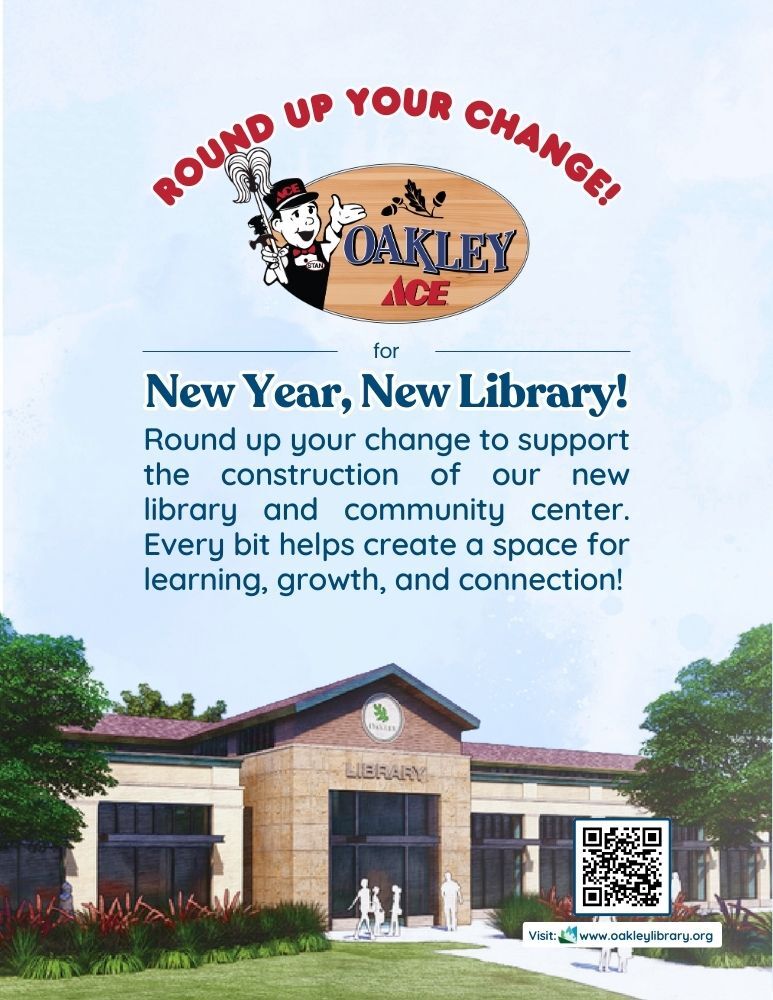 OakleyAce's tweet image. We have one more week to help support a new library by rounding up! Libraries are so important to every community, as a community, it's our turn to help them! #MoreThanAhardwareStore #MyLocalAce