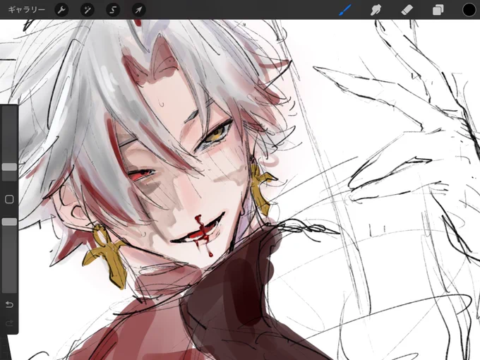 知ってたよ、私が描くの上手いってことくらい……ものすごい描きやすいね……… 