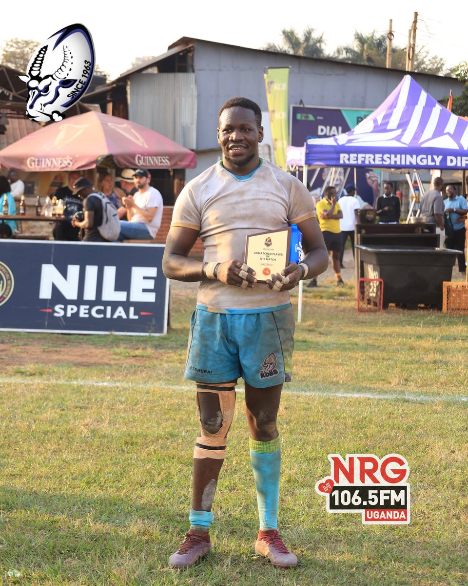 nrgradioug's tweet photo. Our very own @Sandra_Cope40 presented the Man of the match award to @simon_makumbi ❤️ after an epic performance.

#NRGRadioUG  ||#BlueArmy ||#KCB 
#UgandaRugby https://t.co/csWhzJ8Qt4