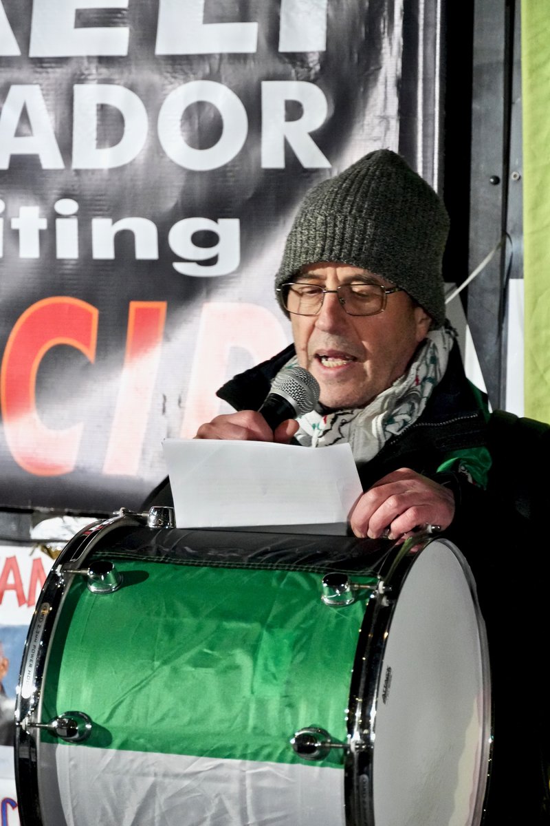 Comrade speaking <a href="/IJAN_Network/">IJAN</a> Protestant Swiss Cottage yesterday