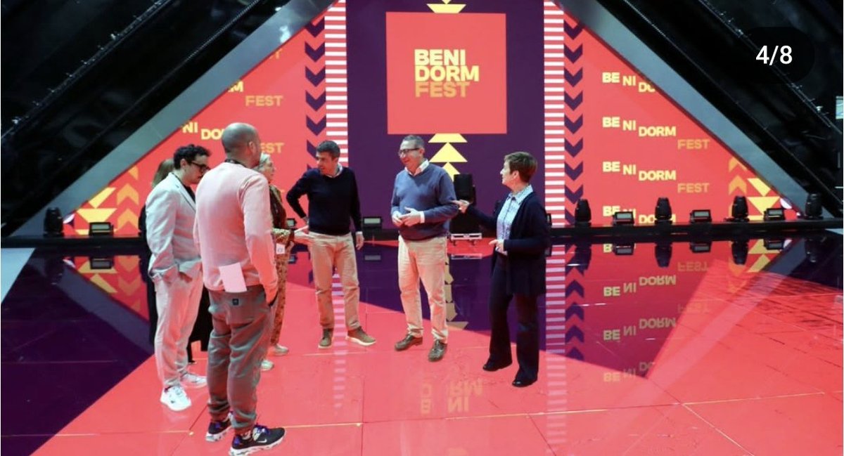 danugon89's tweet photo. Una nueva foto del escenario del #BenidormFest2025 de la mano del Instagram de @BenidormAyto (una pena que en la foto esté uno que debería estar en su casita...) https://t.co/VzkQnCQPh9