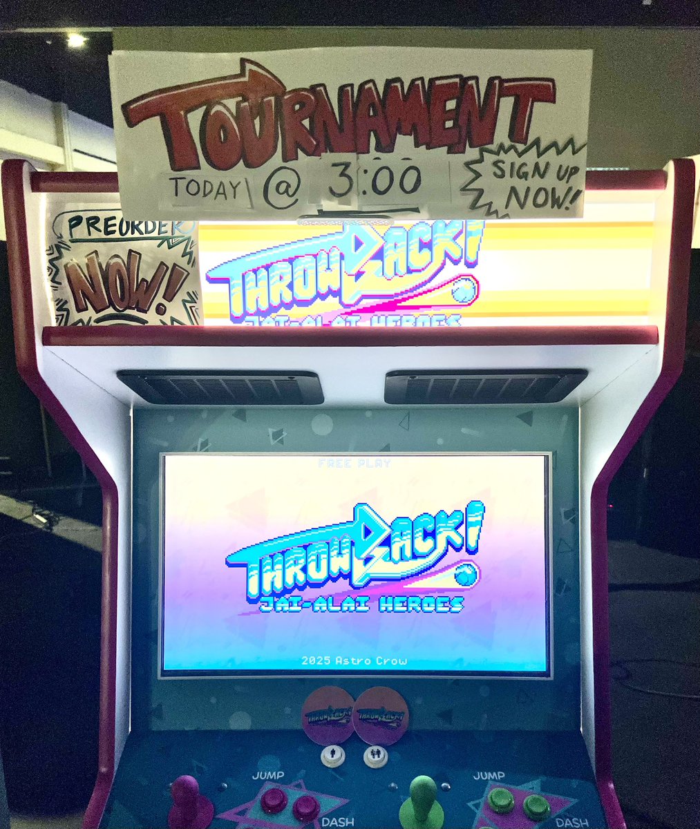 Play the arcade game for the world’s fastest sport! Throwback: Jai-Alai Heroes tournament is TODAY @ 3 PM <a href="/MAGFest/">MAGFest</a> !