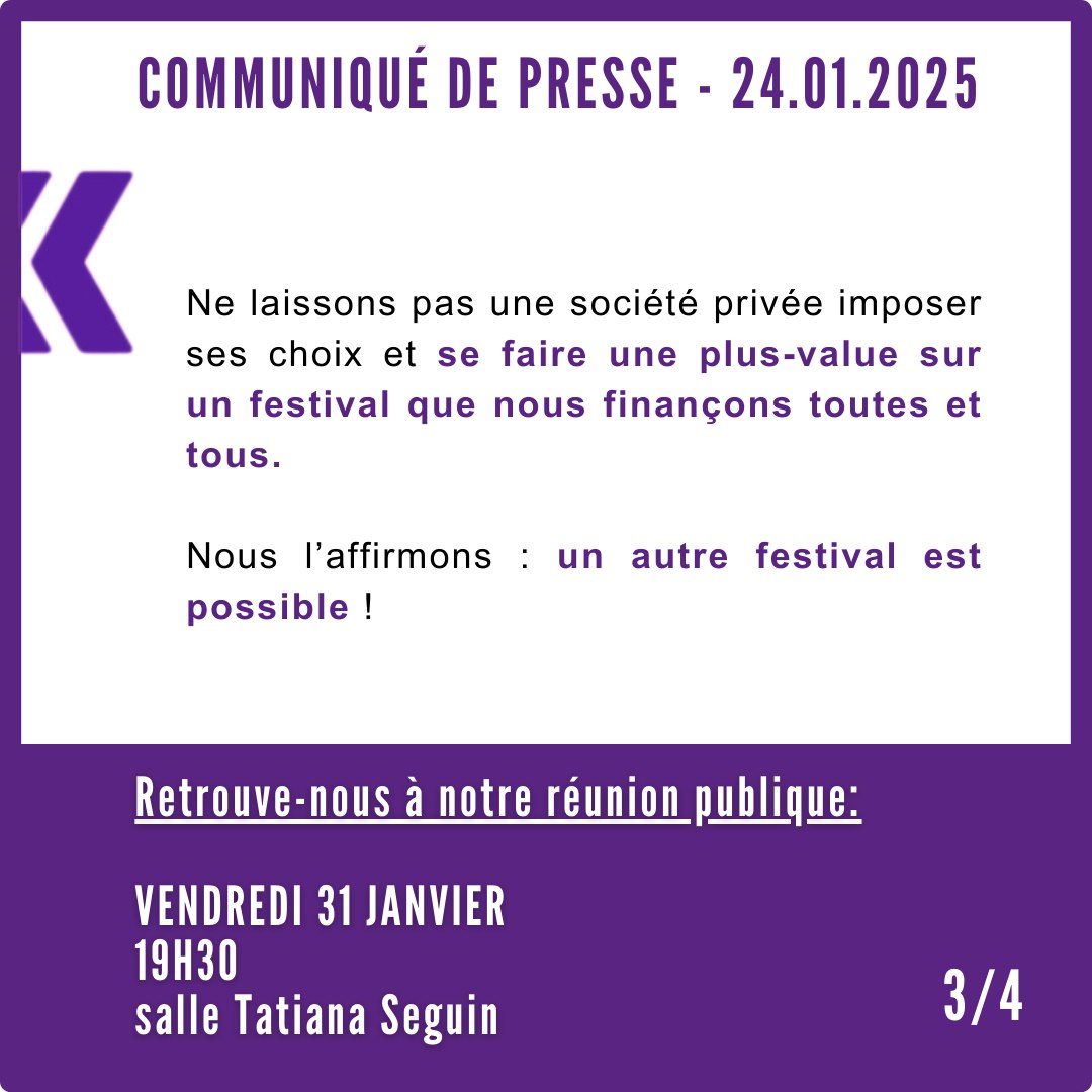 Jeunesinsoum16's tweet photo. En 2025, exigeons un autre festival de la BD d'#Angoulême.

Retrouvons-nous pour parler de BD et d'accès la culture vendredi 31 janvier à la salle conviviale de la Grande Garenne (40 rue Pierre Aumaitre à Angoulême) https://t.co/65AxpMUMpc
