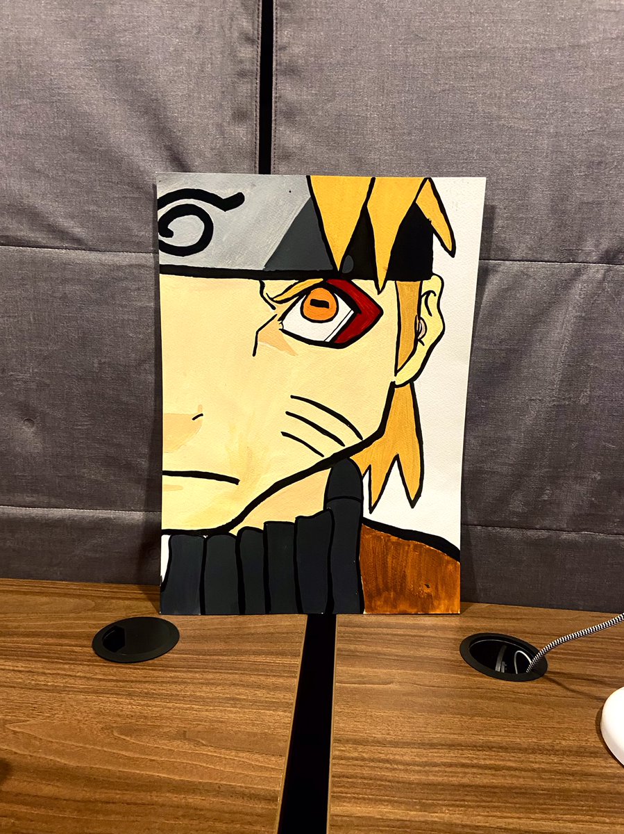 poojakp07's tweet photo. Painted my first ever painting! 🎨
Took me around 3 hours 😂 but it felt like meditation 🧘♀️
Loved every second of the process and honestly I’m proud of myself.
Presenting my “Chad Naruto”😂
A jaw so sharp, it can cut glass😝
#FirstPainting #art https://t.co/k28y1QG1Ck