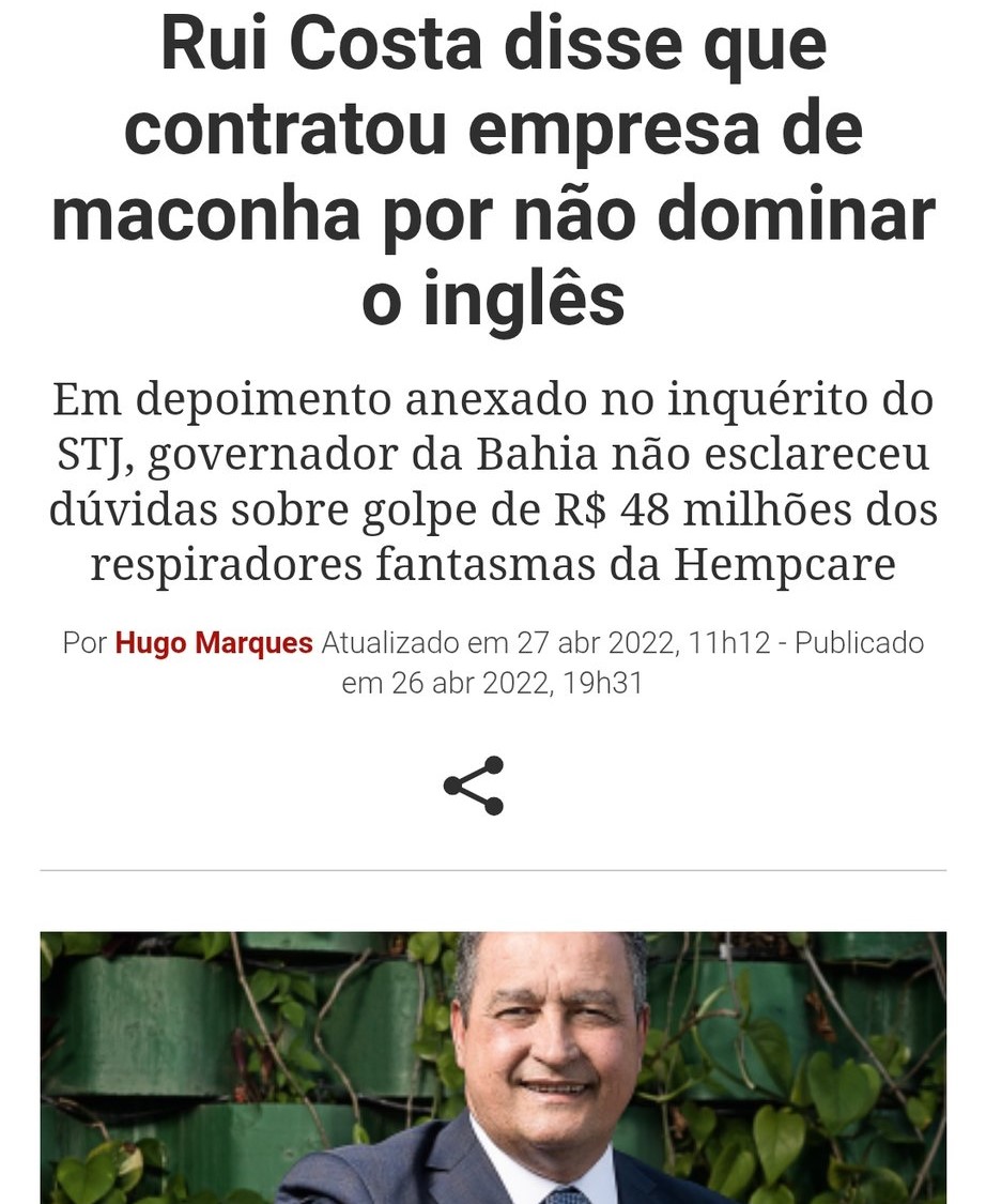 Esse é o ministro que te mandou parar de comer laranja. 
Não tem como o Brasil dar certo