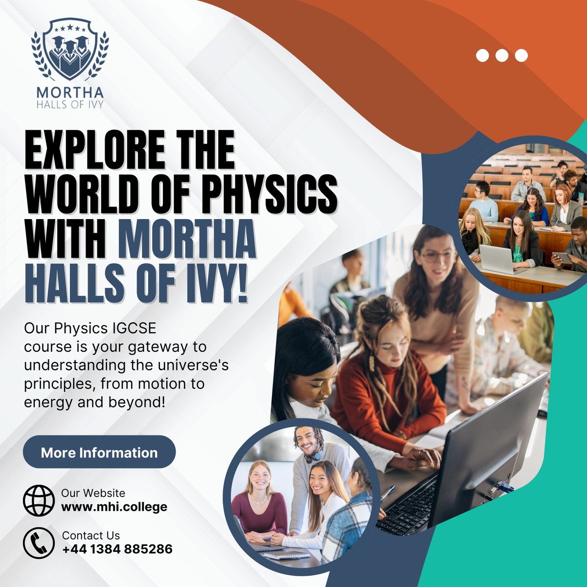 MorthaHalls's tweet image. Our Physics IGCSE course is your gateway to understanding the universe's principles, from motion to energy and beyond!
✅Why Choose Our Physics IGCSE?
✔️ Internationally recognized qualification.
-
🌐 mhi.college
#PhysicsIGCSE #PhysicsCourse #IGCSE #IGCSEPhysics
