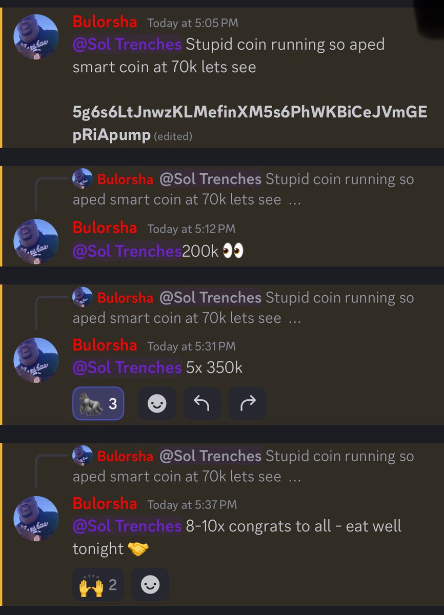 BulorshaCo's tweet photo. Stay Printing at Bulorsha Co!

We’ve had two calls today

$SHONI 3-4x ( $AIZEN beta play)
$SMART 10x+ (70k entry and 1M+ ATH)

Congrats to all members who got in 🎉 https://t.co/Pd6LuZLj8M