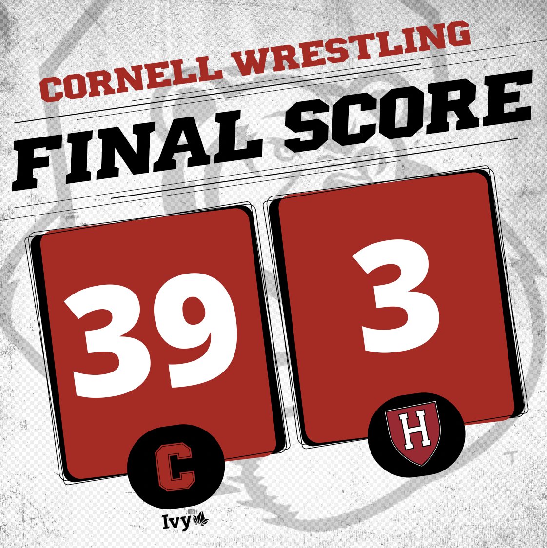 First Ivy win of the season ✅

39-3 over Harvard, with 7 bonus point wins

We're back at 5:30 pm vs Brown

#familynotfactory
#yellcornell #GOBIGRED