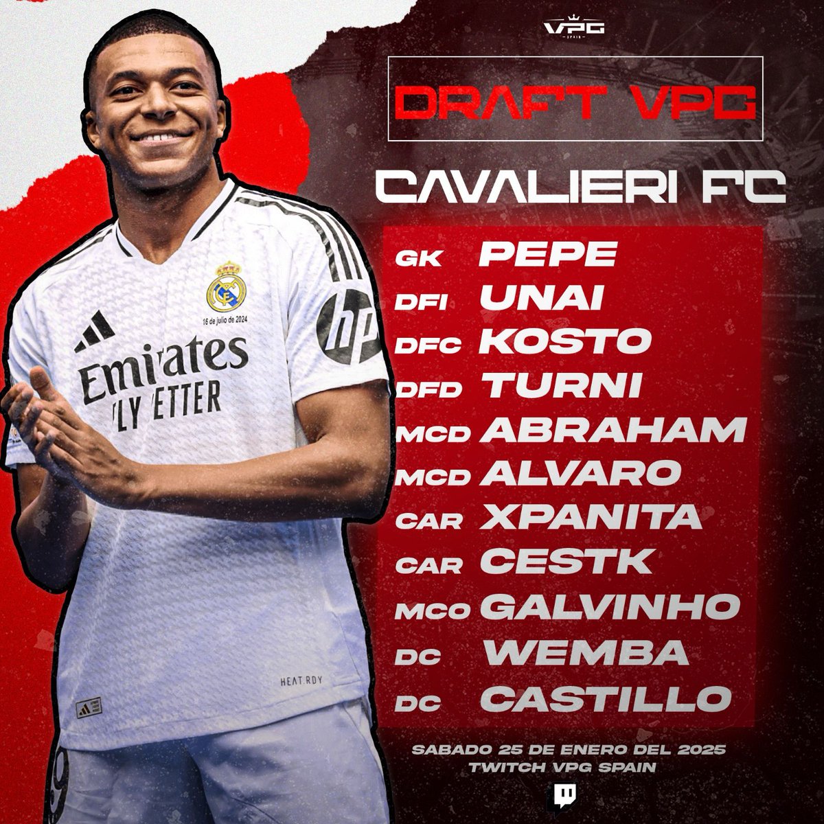 TTV_alecastillo (@ttv_alecastillo) on Twitter photo Bno este es el equipito del draft de esta noche vamos mis chavales🫡🫠
@Jaairojimeenez
<a href="/CESTK1__/">🚨TORO🚨</a>
@G10__NHO
<a href="/xPanita16/">Panita 🎮</a>
<a href="/xAlvaroo30/">.𝐀𝐋𝐕𝐀𝐑𝐎.</a>
<a href="/XUP_Abraham04/">XUP_Abraham04</a>
<a href="/By_KoSToo/">🐦🔥 SZK KoSToo 🐦🔥</a>
<a href="/unaiiigarciiiaa/">Unaiiigarciiiaa</a>
<a href="/zTurNiRG_/">🧸</a>
<a href="/pepe22gk/">Pepe</a> Bno este es el equipito del draft de esta noche vamos mis chavales🫡🫠
@Jaairojimeenez
<a href="/CESTK1__/">🚨TORO🚨</a>
@G10__NHO
<a href="/xPanita16/">Panita 🎮</a>
<a href="/xAlvaroo30/">.𝐀𝐋𝐕𝐀𝐑𝐎.</a>
<a href="/XUP_Abraham04/">XUP_Abraham04</a>
<a href="/By_KoSToo/">🐦🔥 SZK KoSToo 🐦🔥</a>
<a href="/unaiiigarciiiaa/">Unaiiigarciiiaa</a>
<a href="/zTurNiRG_/">🧸</a>
<a href="/pepe22gk/">Pepe</a>