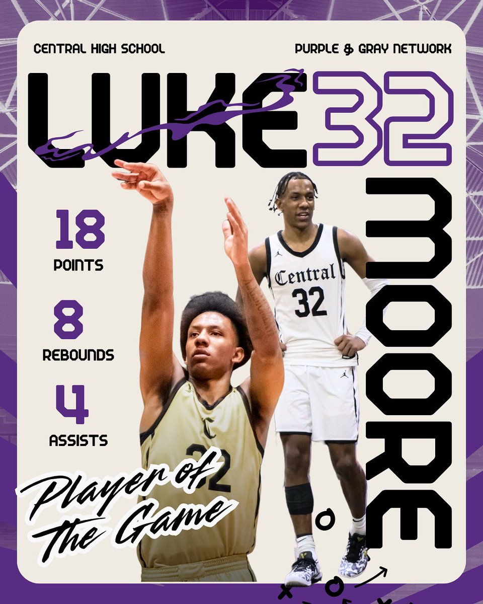 WHAT A NIGHT for <a href="/LRCentralHoops/">Little Rock Central Basketball</a> &amp; <a href="/Lukemoore32_/">Luke</a> ‼️👏🏼🏀

#PGNConway #HighSchoolSports #PurpleAndGray #SportsMedia #ArkansasBasketball 
 
📸 Credit: LR Central Hoops &amp; @r_tucker14