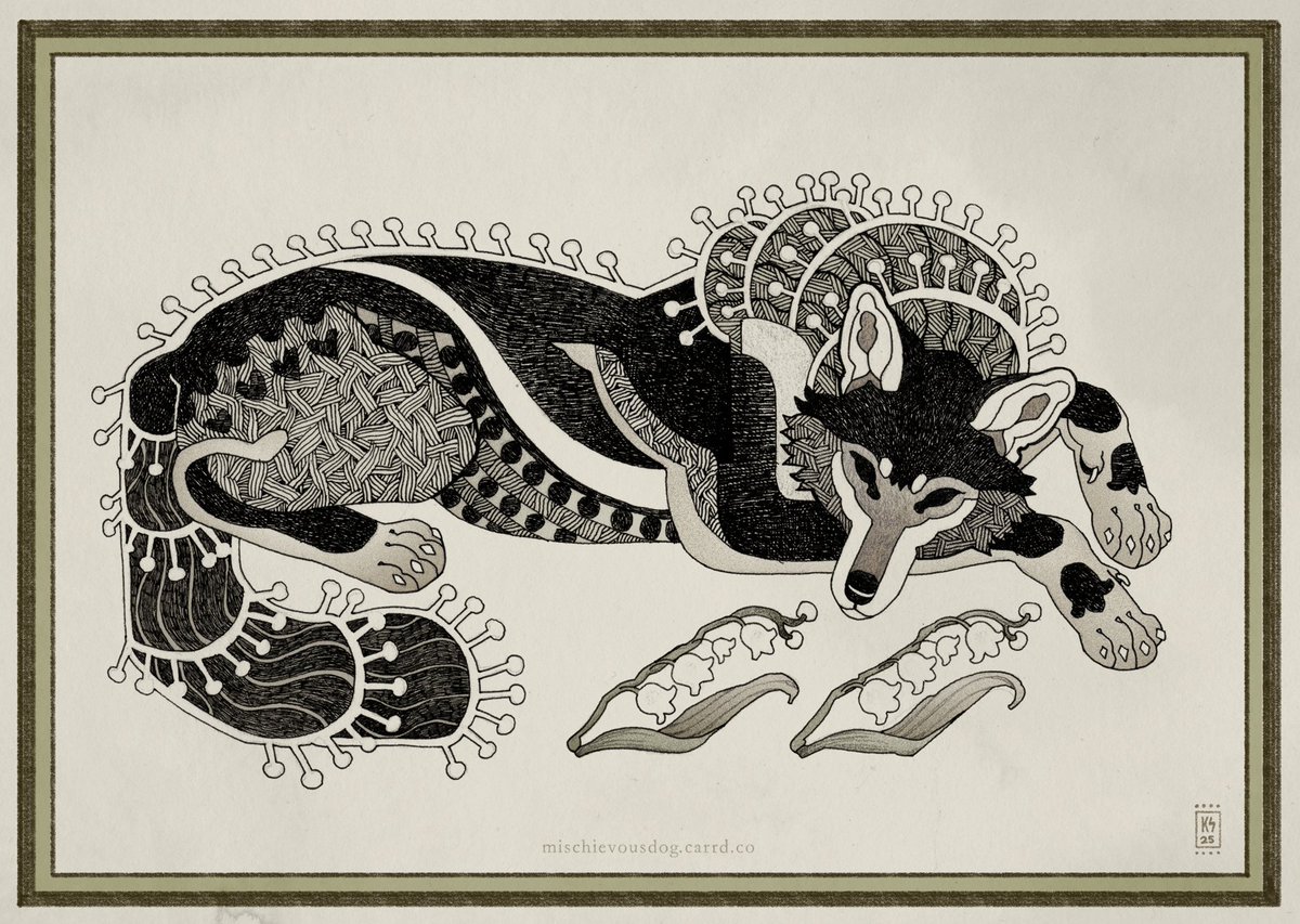 dog_mischievous's tweet image. Lily of the Valley