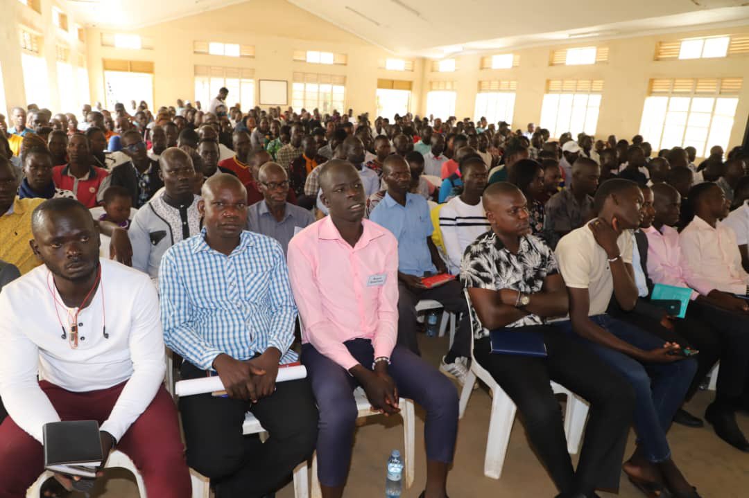 Today at the Ateker Young Entrepreneurs Symposium in Soroti SS , Papa Emorimor Paul Sande Etomeileng met  with the dedicated team from the AIDS Information Centre. Their tireless work in combating HIV/AIDS is truly commendable in Teso Sub region
