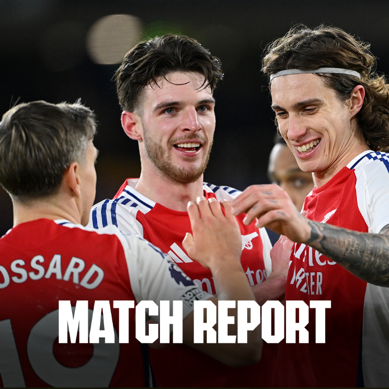 Arsenal's tweet photo. Endless energy to get the win 👊

Read the match report here 👇