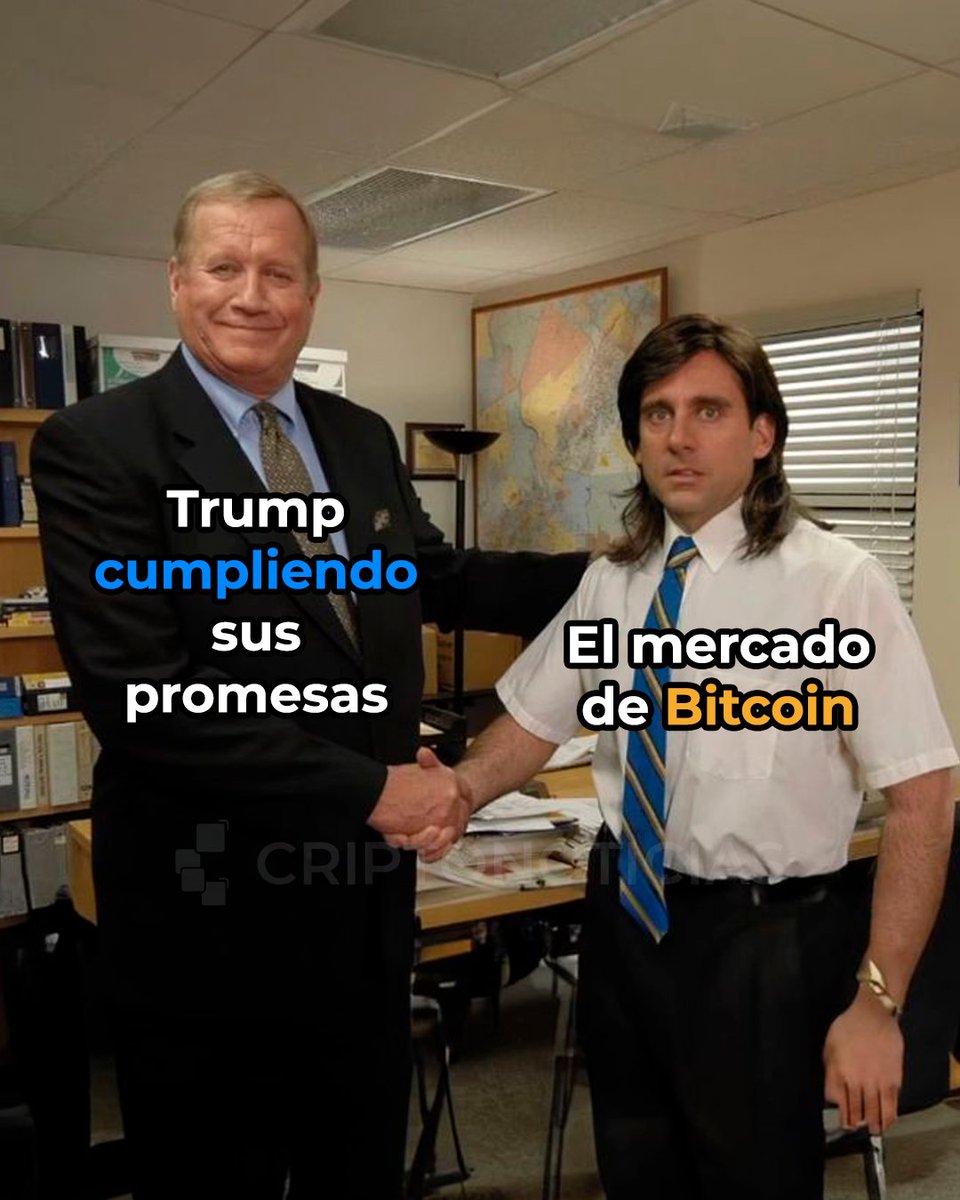 A pesar de que #Trump ha estado cumpliendo sus promesas con #Bitcoin, el  mercado parece no moverse tanto. ¿Dónde quedaron esas noches de ATH? 🤣🤣🤣