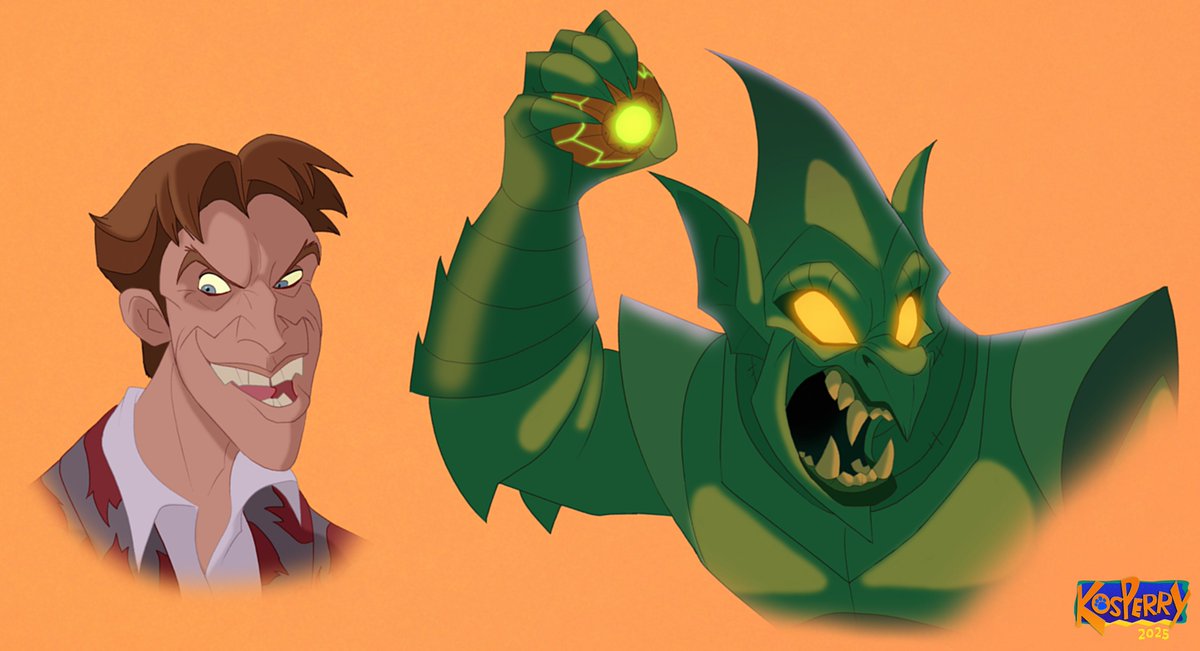 Kosperry's tweet photo. 2002 Willem Dafoe Green Goblin/Norman from the sketch page! 🎃 https://t.co/fsuOO4kN51
