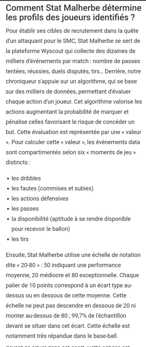 StatMalherbe's tweet photo. @CartierGuillaum 20 médiocre 
50 la moyenne
80 exceptionnel 

Chaque incrément de 10 correspond à un écart type au dessus ou en dessous de la moyenne https://t.co/FokAO7fq0L