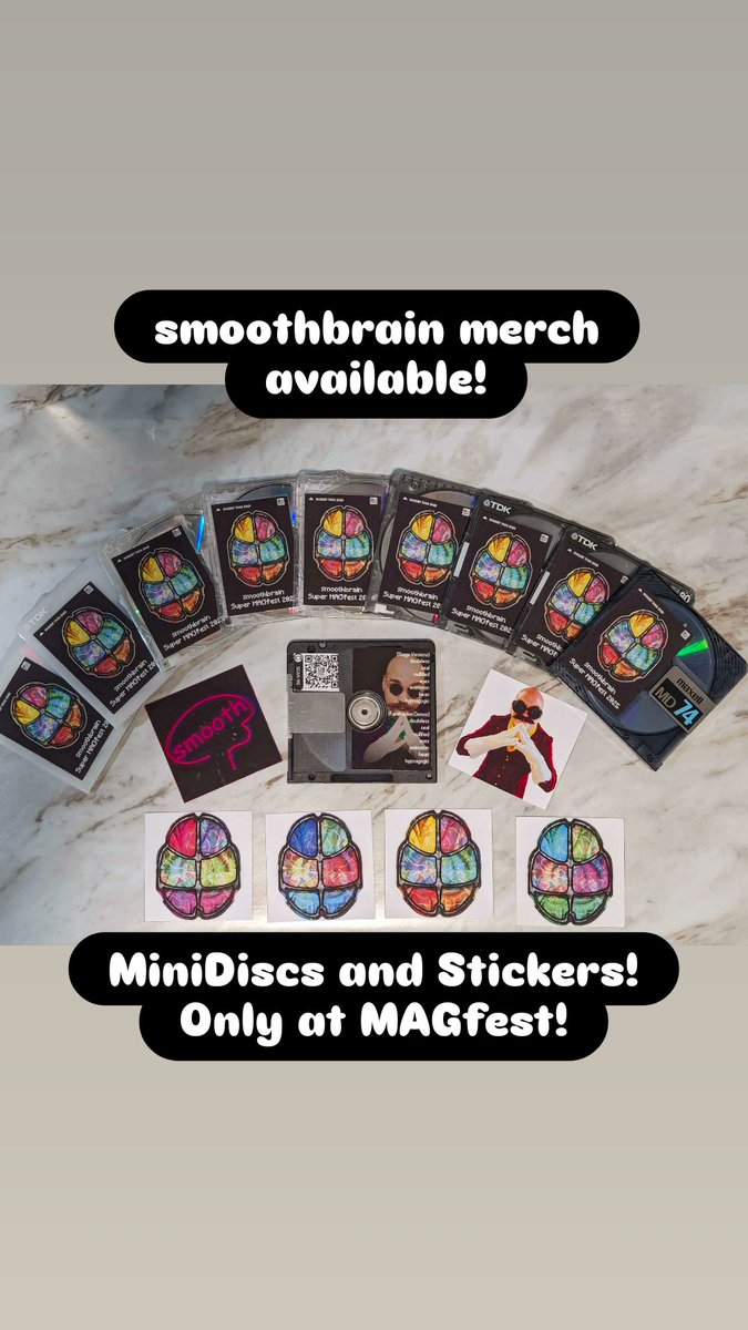 smoovebrain's tweet photo. Performing at the MAGfest Chipspace today at 2pm! 

MAGfest merch available as well!

Come hang out! https://t.co/2B8oNpYDd1