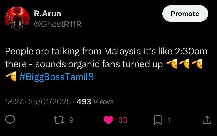 GhostR11R's tweet photo. First of all I’m not a sound fan , secondly in this tweet I didn’t mention muthu once , why are some of his fans so salty 😂 , you guys won the trophy celebrate that instead of making it a comparison  😭 , all those # reek of desperation man 

#BiggBossTamil8 
#BiggBossTamil https://t.co/CIv2O2gfwb