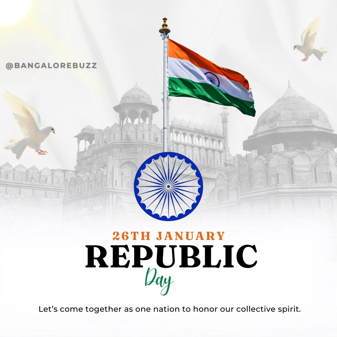 BangaloreBuzz's tweet photo. The only ‘draft’ we don’t want to edit is the Constitution! Here’s to India’s original masterpiece. 

Happy Republic Day! 🇮🇳

#RepublicDayIndia #RepublicDay2025 https://t.co/r6fzvt1Z0n