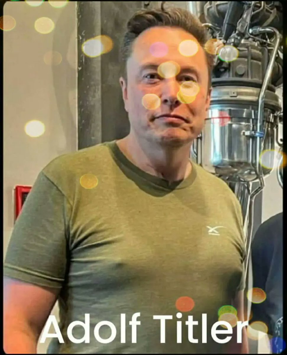 pocketrob's tweet photo. @elonmusk 
#Nazi
#Boobs
#AdolfTittler https://t.co/bKIq3kDKRG