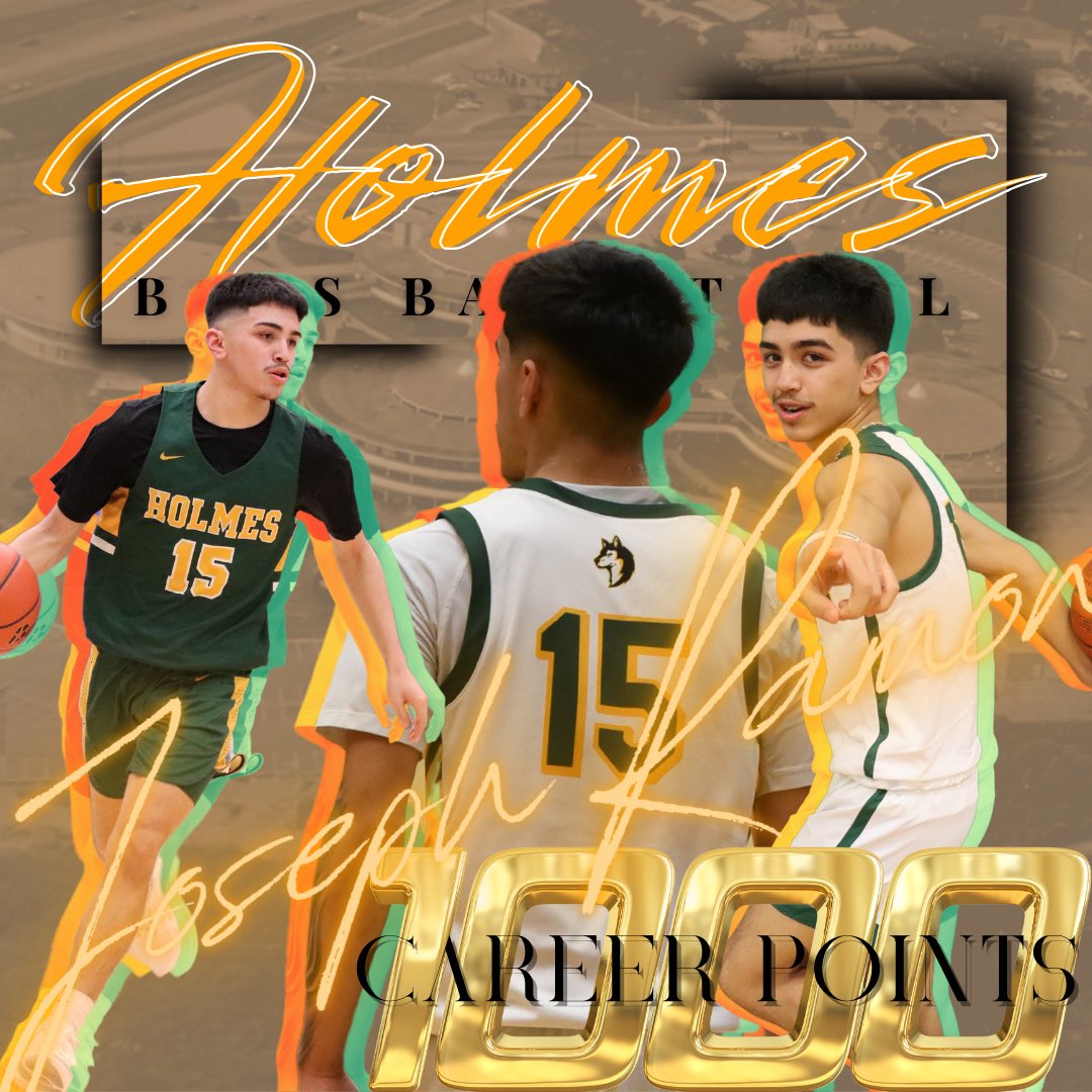 <a href="/Joseqh_15/">Joseph</a> joins the 1K Club today during our game against Sotomayor. Joseph is a 4-year varsity letterman and 3-year starter for the <a href="/HolmesHuskyBB/">Holmes Basketball</a> squad. Our <a href="/NISDHolmes/">NISD Holmes</a> community is beyond proud of his commitment and this accomplishment. Great job chief!