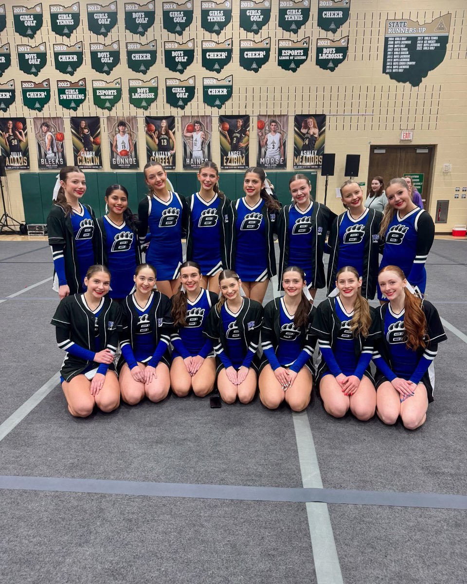 Not one, but TWO‼️ teams from the Hilliard Bradley Competition Cheer program qualified for the OASSA State Championship today! 

TRADITIONAL NON-BUILD ✅
GAME DAY NON-BUILD ✅ 

JOB WELL DONE, LADIES! 🐆