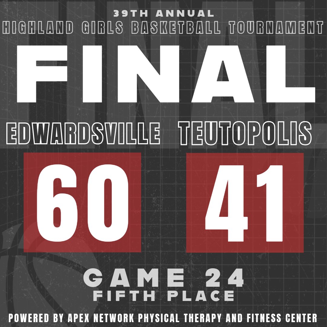 Highland Apex Physical Therapy and Fitness Center Girls Basketball Tournament Game 24 5th place final