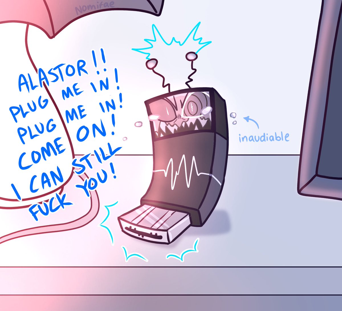 What an unfortunate circumstance 🤭

#RadioStatic #HazbinHotelFanart