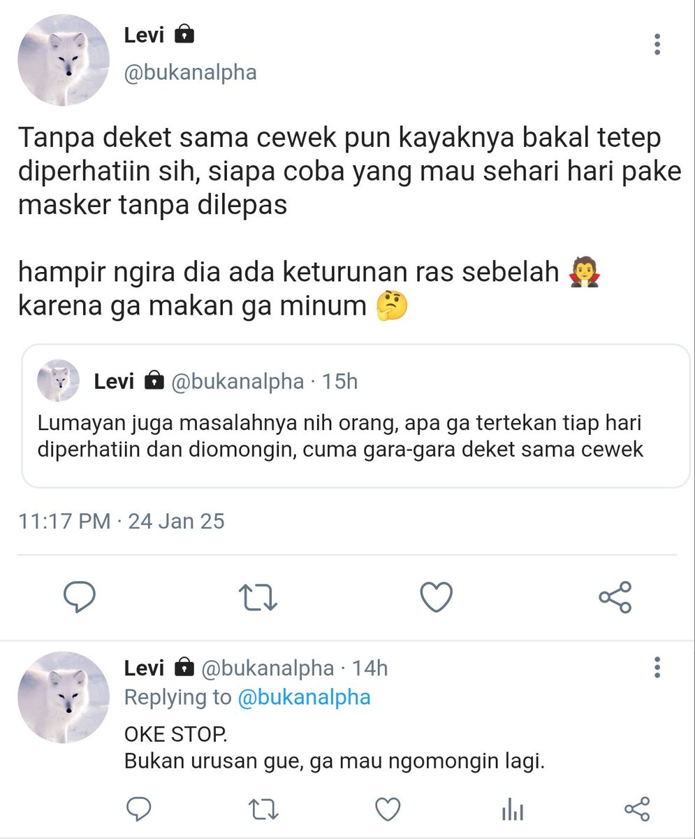 hrtonbear's tweet photo. 🐺 — 123. Pasti tetep diperhatiin. https://t.co/whOdpiQ5Y2