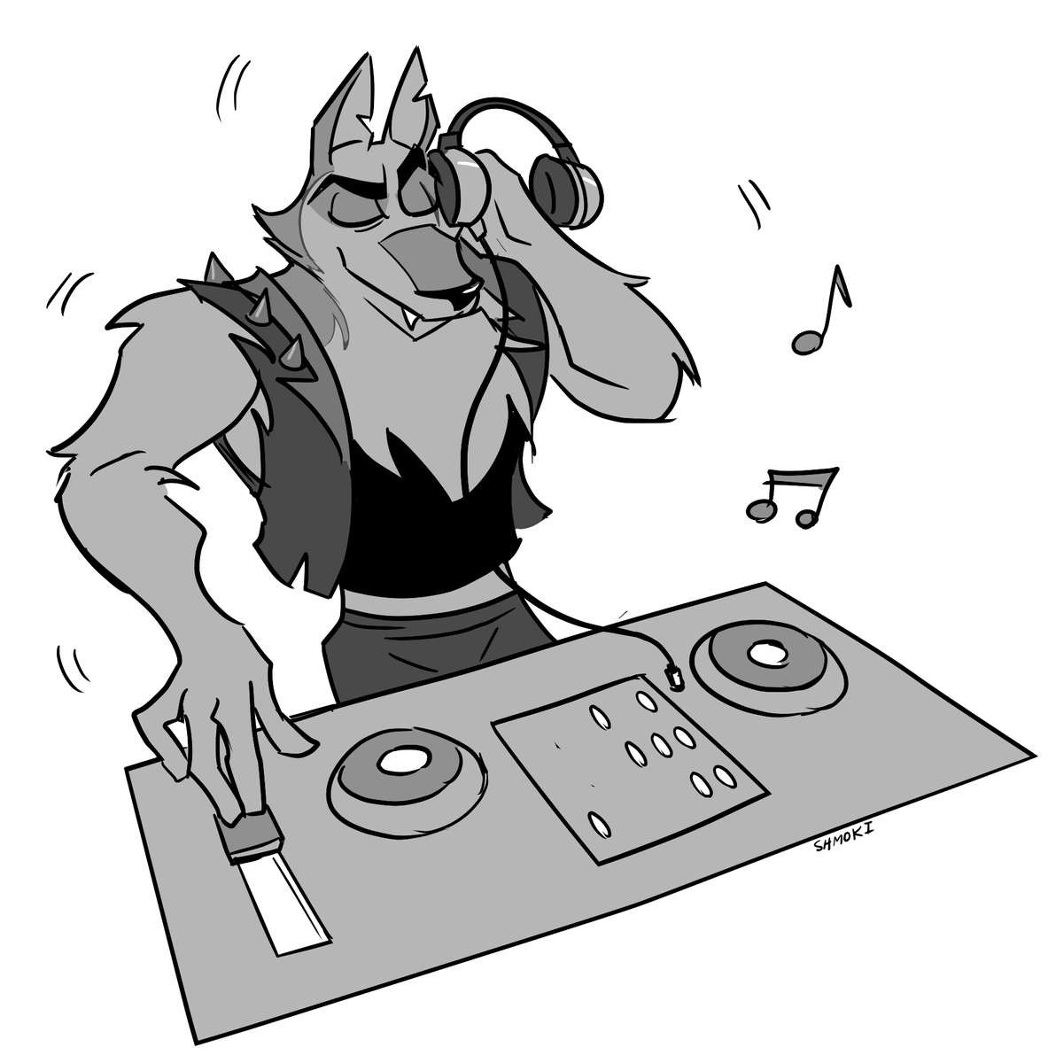 __shmoki__'s tweet photo. DJ VORRRTTEEXXX~~~ 🎵💿
commission of #vortexhelluvaboss for @ursaminos https://t.co/sOK6WAqGYr