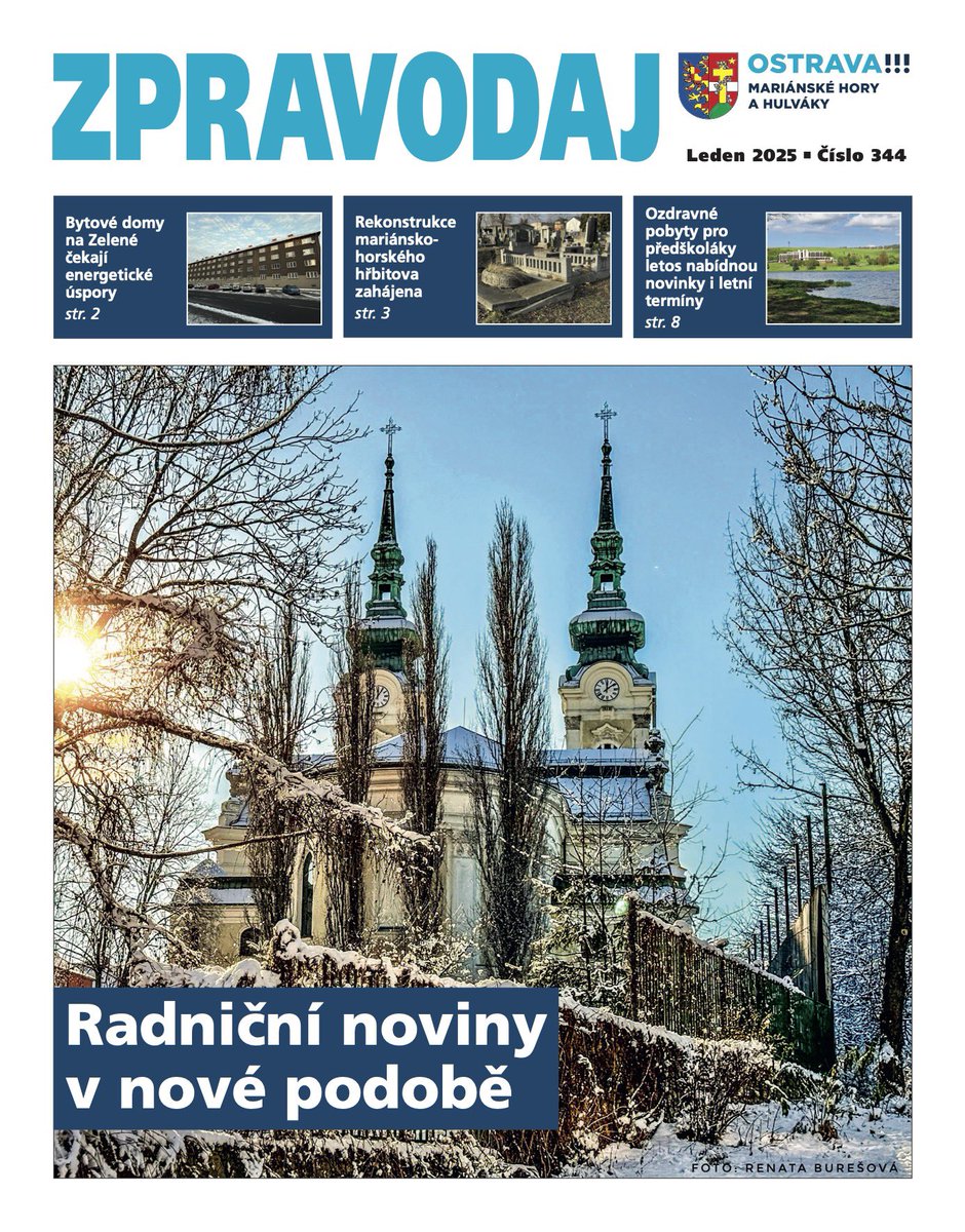 MarianskeHory's tweet photo. Zpravodaj Mariánských Hor a Hulvák je v novém formátu, má upravenou grafiku, více stránek a právě vyšlo lednové číslo. Najdete v něm mnoho zajímavého čtení. V poštovních schránkách obyvatel obvodu od příštího týdne, online už dnes: https://t.co/YFdCB09Rqw. 🤗🍀❤️ https://t.co/mJeTe4BwOF