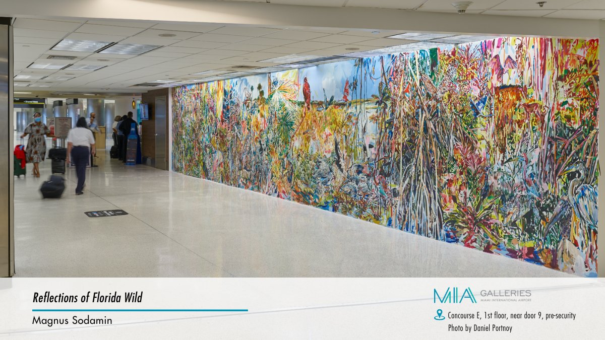 iflymia's tweet photo. Celebrate National #FloridaDay with a glimpse of the wild beauty that makes our Sunshine State shine. Visit the “Reflections of Florida Wild” mural by artist @MagnusSodamin to experience our local environment and unique wilderness. #ArtsatMIA
📍 Concourse E, Level 1 by Door 9 https://t.co/ETQ2Ba6Qe8