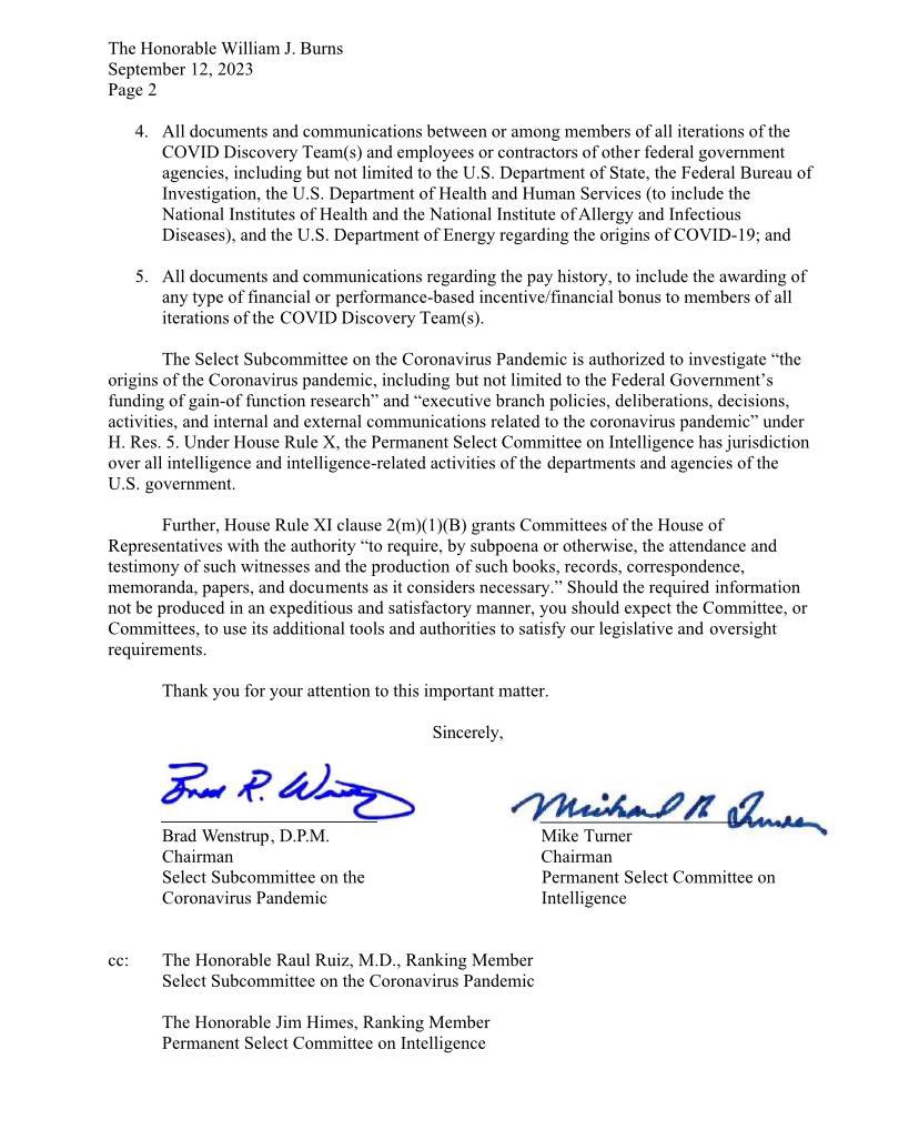 MJTruthUltra's tweet photo. BREAKING: The C.I.A, now under the control of John Ratcliffe, determines the Covid Pandemic Began from a Lab Leak

The C.I.A. denied this for years… 

Now we know why Anthony Fauci was pardoned for all crimes after Jan 2014. Because gain of function began in 2014 and he is likely guilty of creating the virus that caused a world-wide pandemic.

FLASHBACK: 
The CIA tried to pay off six analysts who found SARS-CoV-2 likely originated in a Wuhan lab if they changed their position and said the virus jumped from animals to humans, according to a letter sent to CIA Director William Burns.

They knew all along… now it’s time for people to go to jail. 

Video Summary
https://t.co/16BONvboqE

Select Subcommittee on the Coronavirus Letter
https://t.co/VtAl8qQKKi